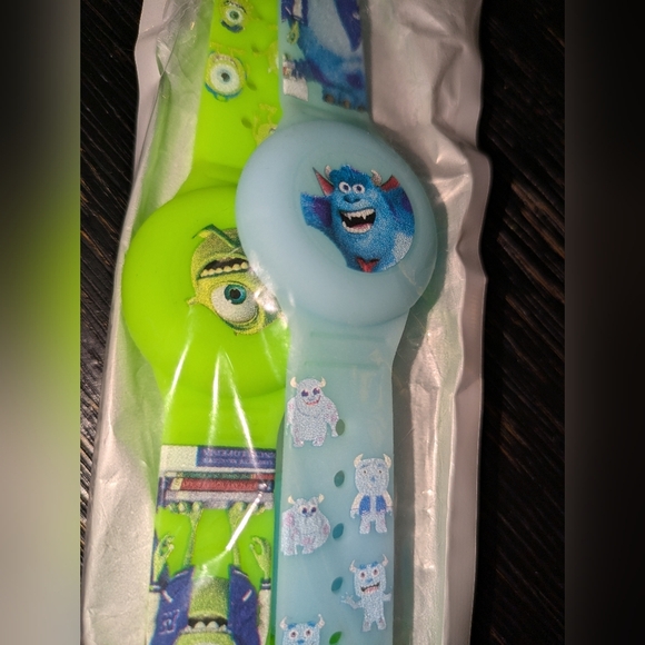 NWT AirTag Bracelet for Kids - 2 pack Monsters Inc Blue and Green - Picture 6 of 10